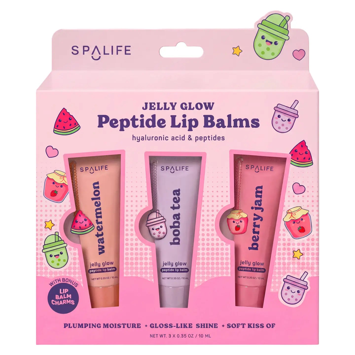 Jelly Glow Peptide Lip Balms L Skincare Gift Set