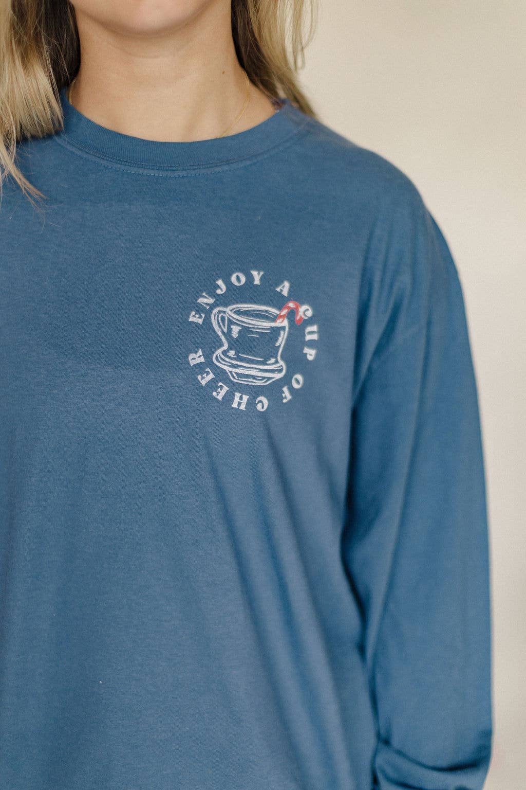 Enjoy A Cup Of Cheer Graphic Long Sleeve