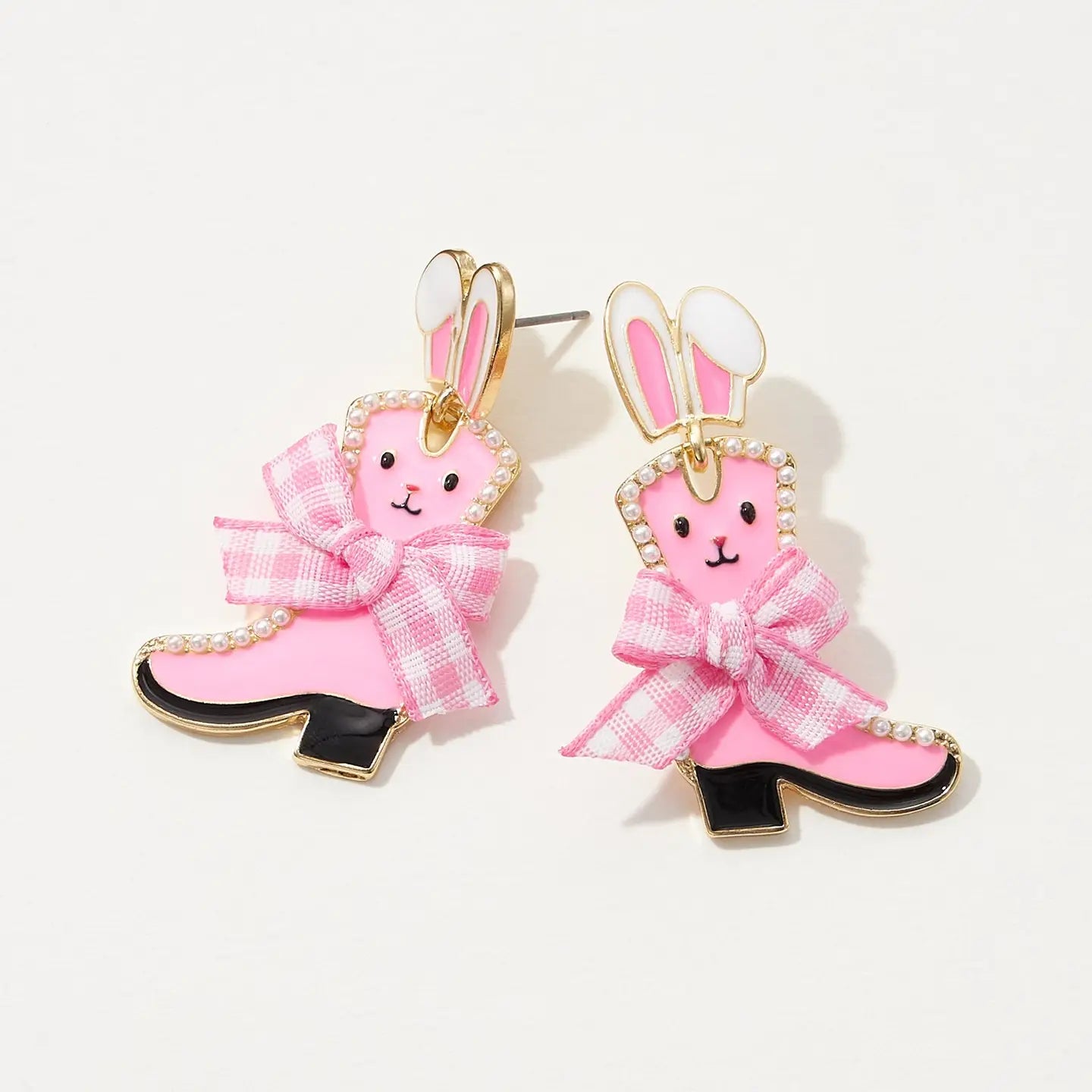 Enamel Easter Bunny Post Earrings