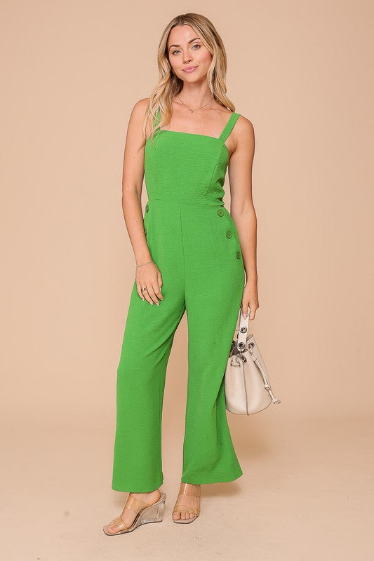 Green Wide Leg Jumpsuit