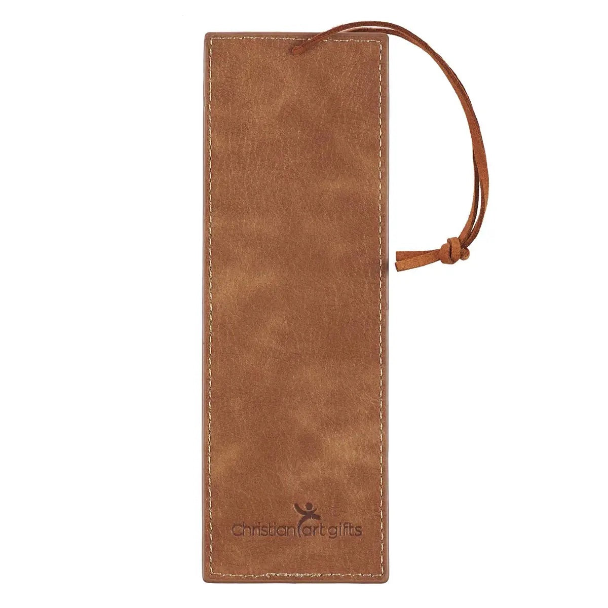 Trust in the Lord Tan Leather Bookmark