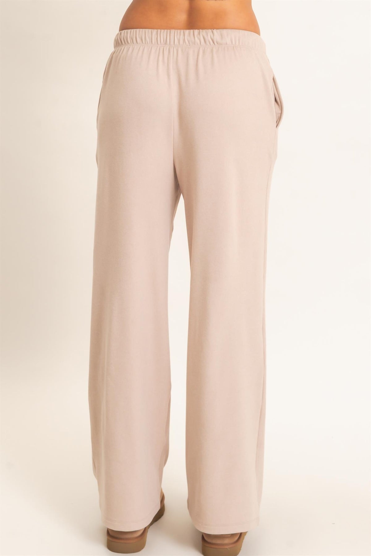 Wide Leg Pants With Drawcord
