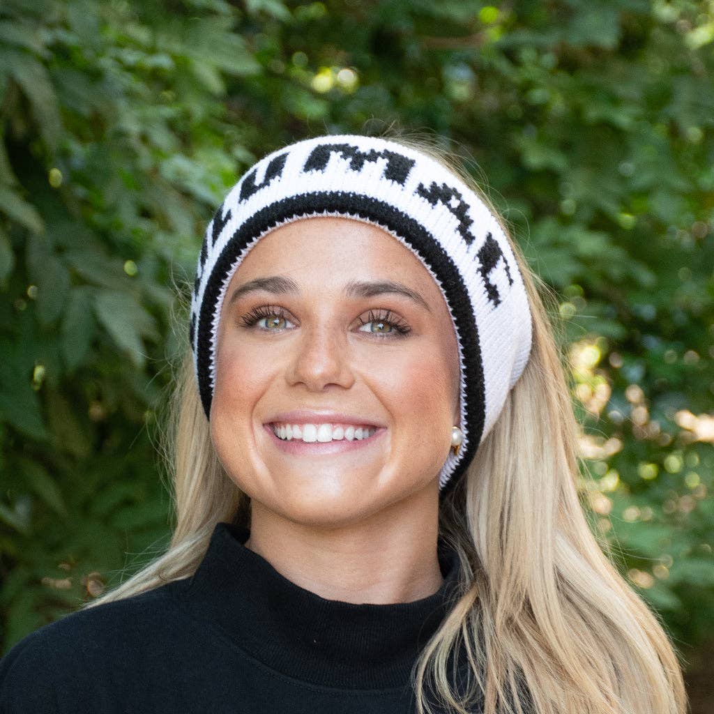 Lulu Mac Knit Headwrap - White