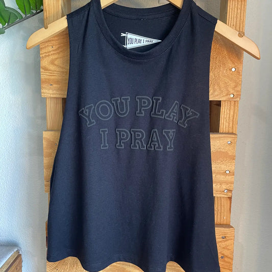 You Play I Pray Puff Crop Tank