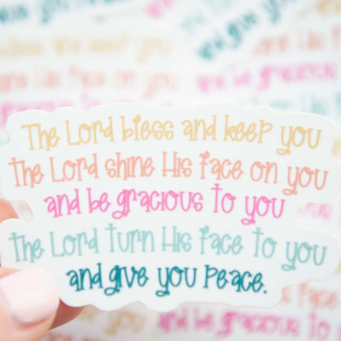 Lord Bless You & Keep You Sticker