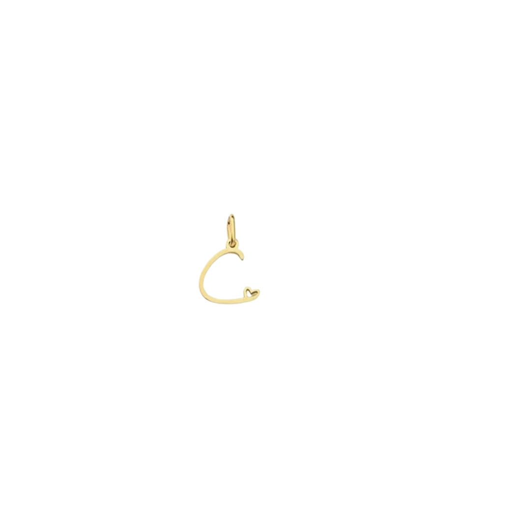 Gold Cursive Initial Letter "C"