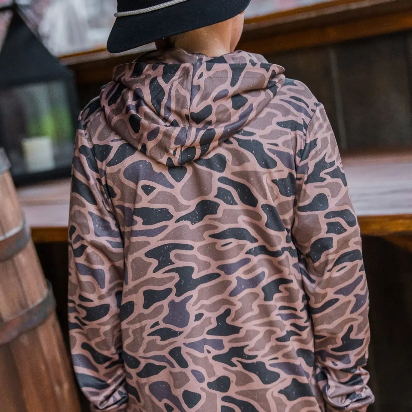 Burlebo Youth Performance Hoodie - Gauge Camo