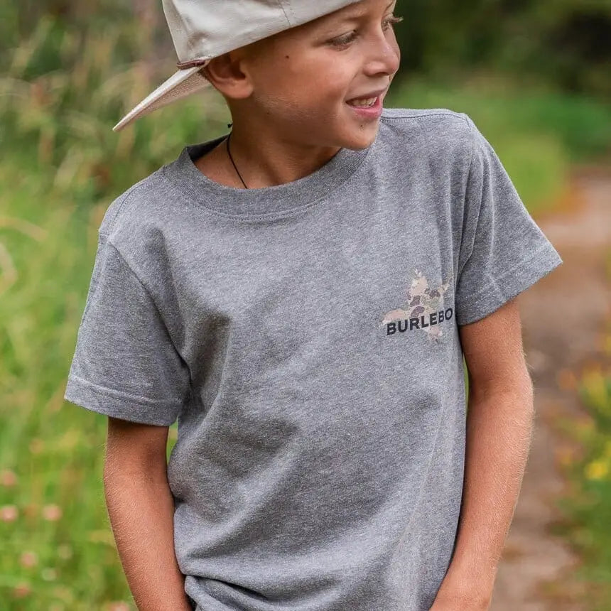 Burlebo Youth Pintail Dive Duck Tee - Dark Heather Grey