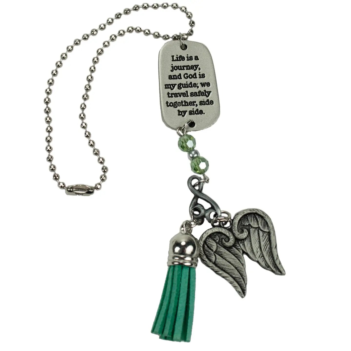 Green Angel Car Charm