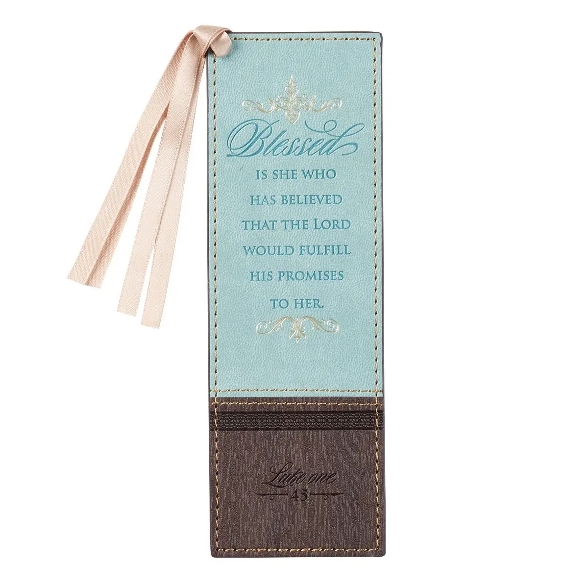 Blessed is She Leather Bookmark