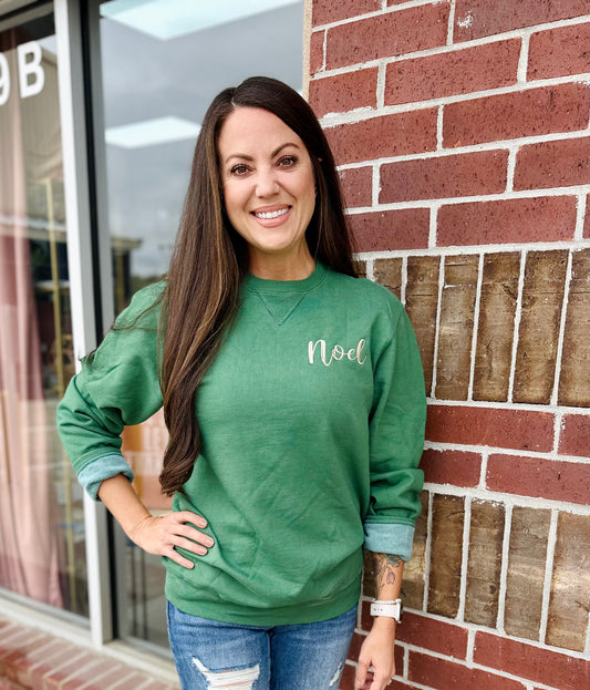 Noel Embroidered Sweatshirt