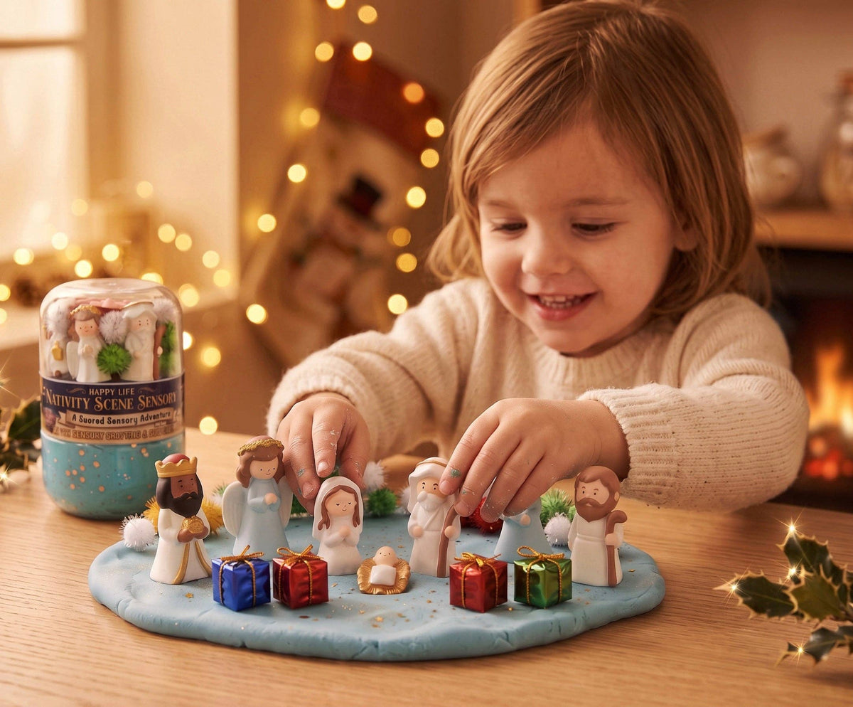 "Nativity Scene" Double Jar