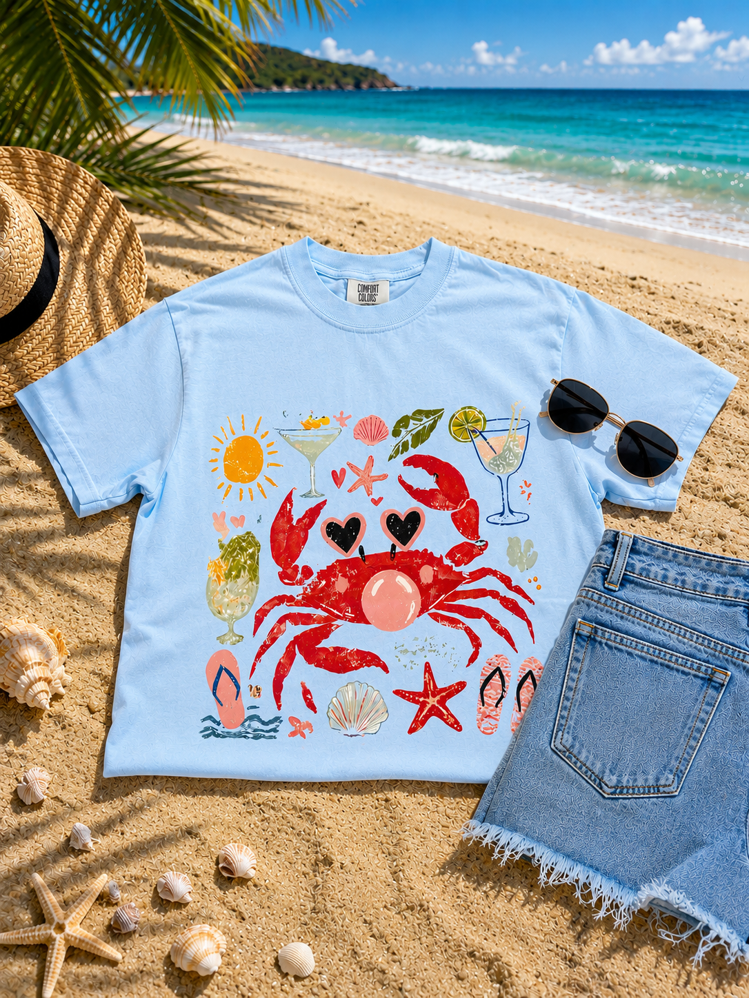 Bubblegum Crab Graphic Tee