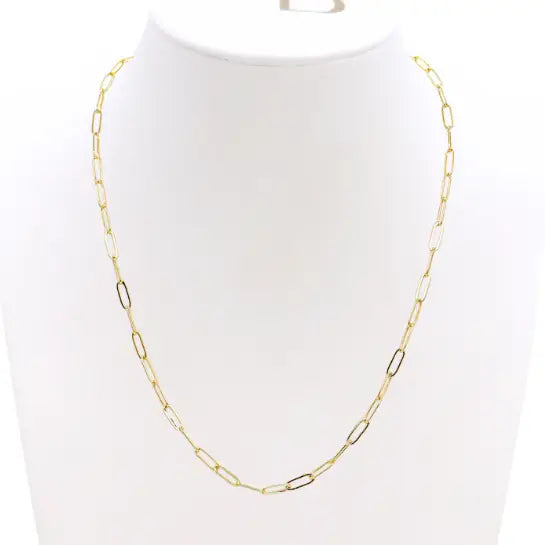 Gold Ashley (Flat) Necklace 18"