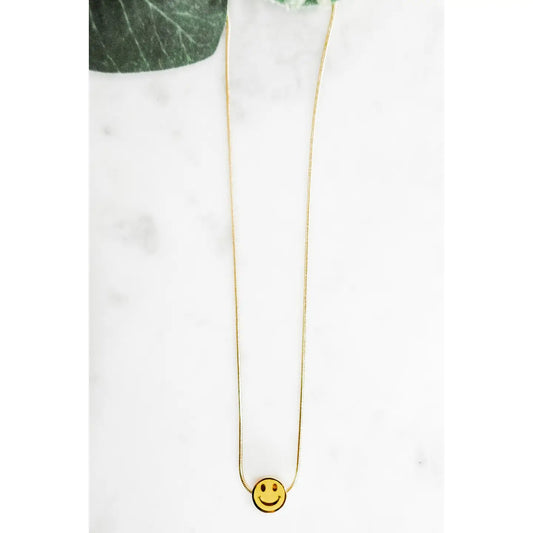 Reversible Smiley Face Necklace