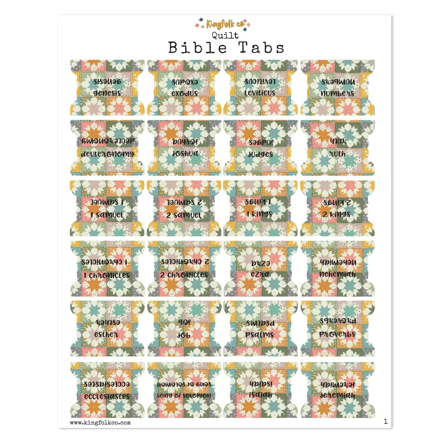 Large Bible Tabs