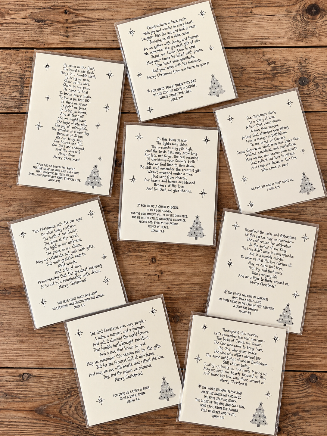 Christmas Scripture/Encouraging Cards