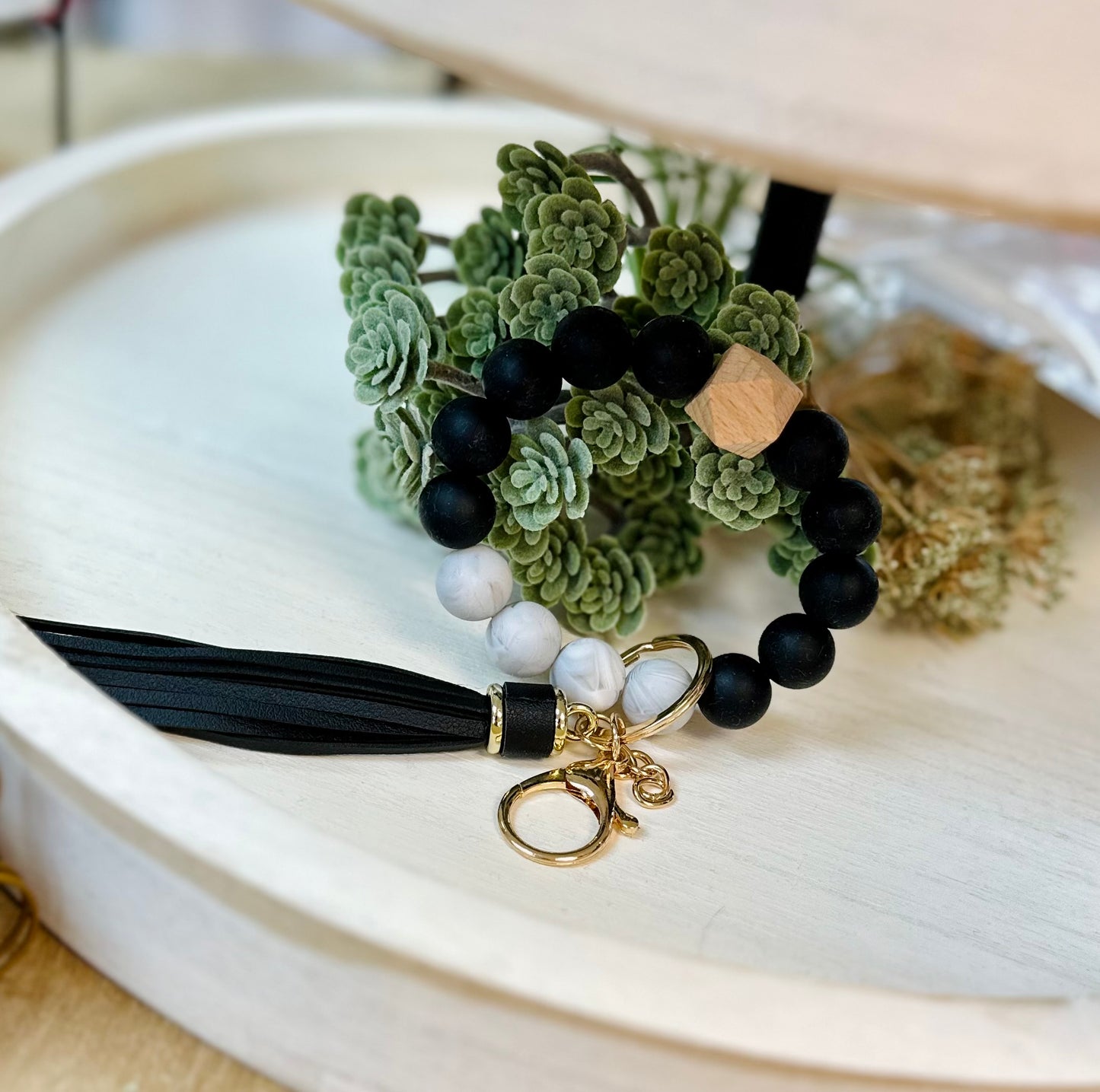 Plain Bracelet Rubber Keychain