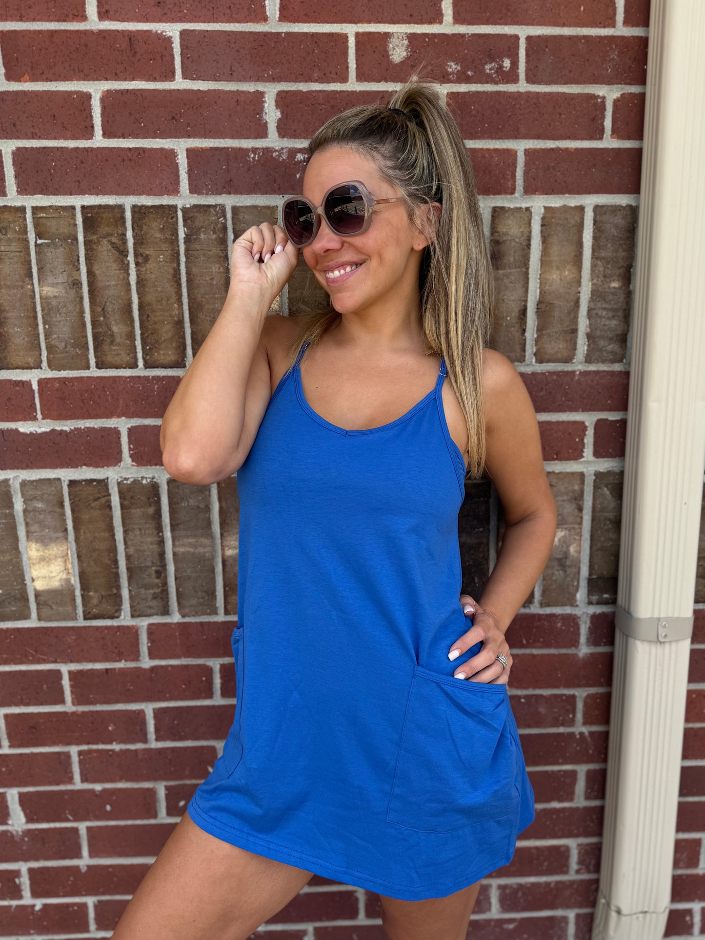 Racerback Tennis Mini Dress and Short Set