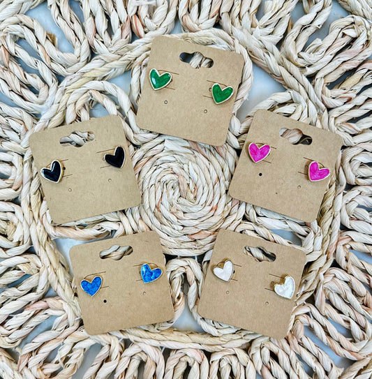 Heart Stud Earrings
