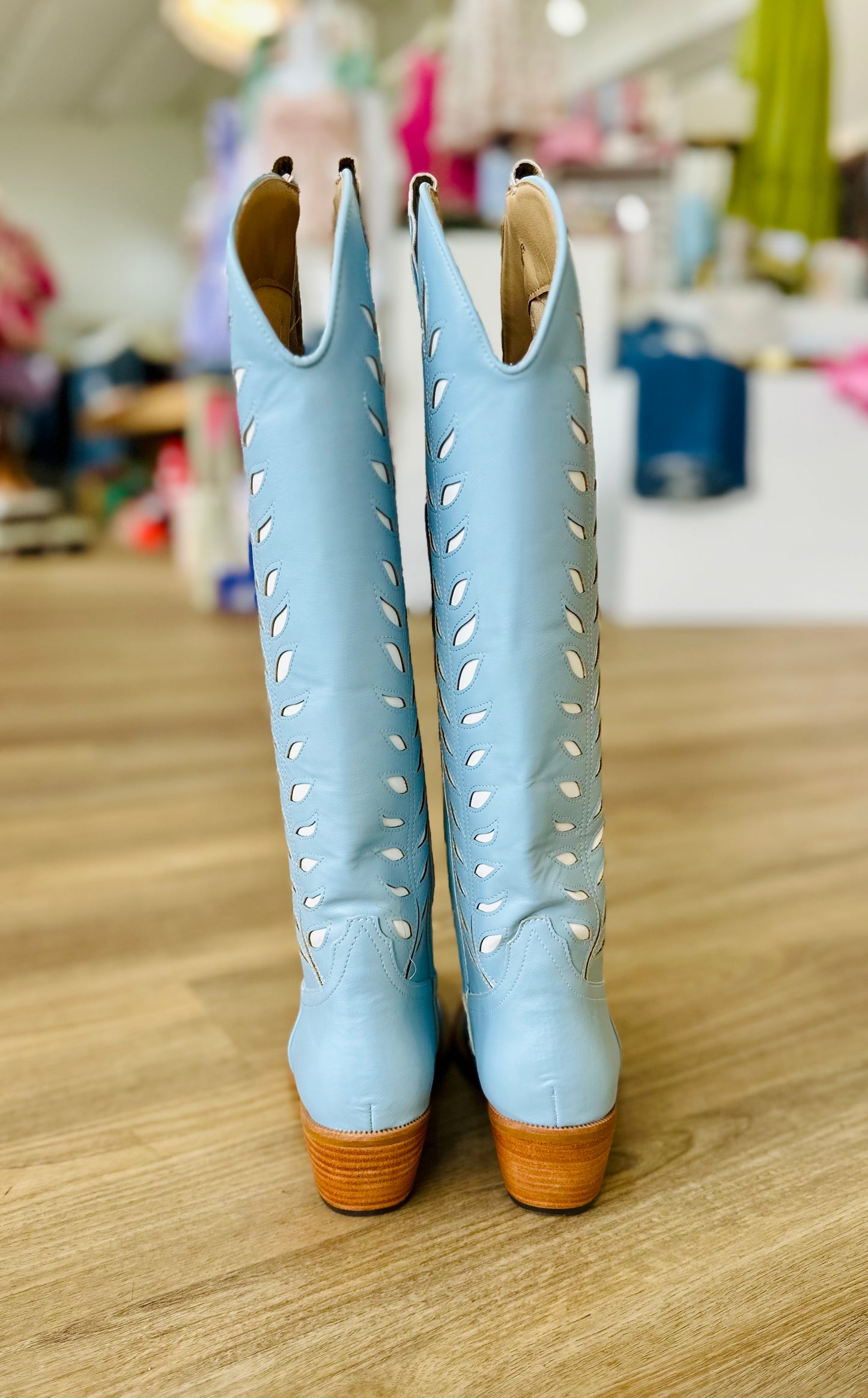 Lucia Blue Cowboy Boots