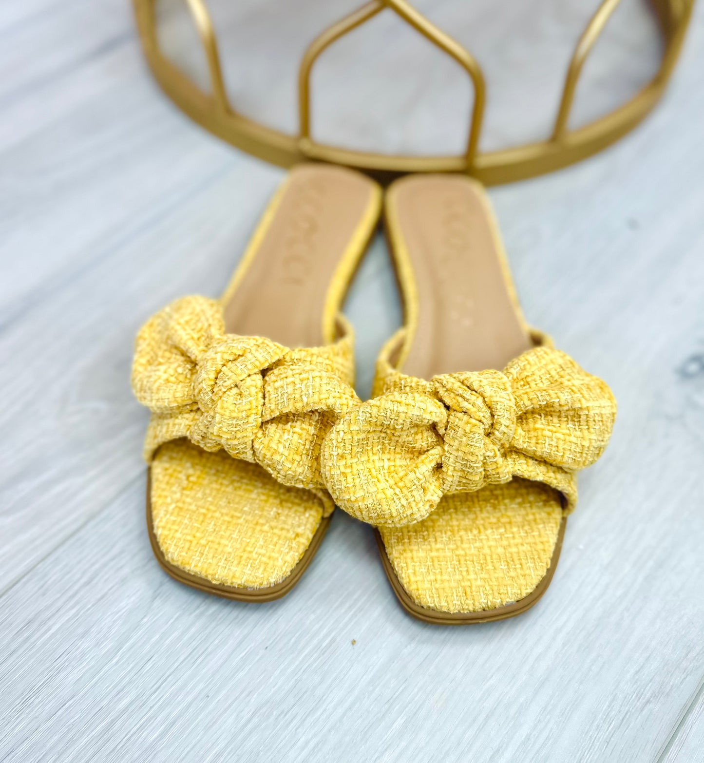 Sandy Knotted Bow Sandal