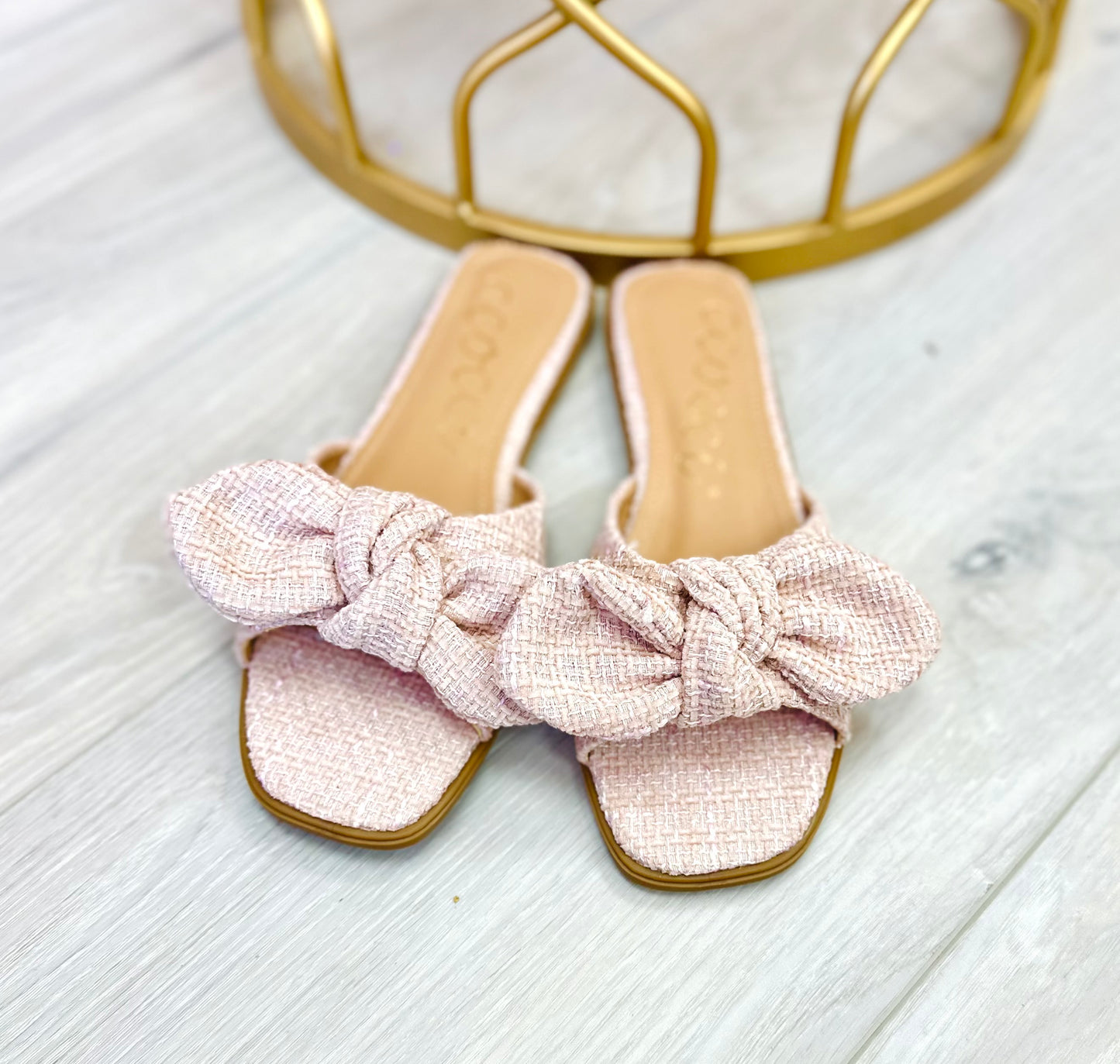 Sandy Knotted Bow Sandal