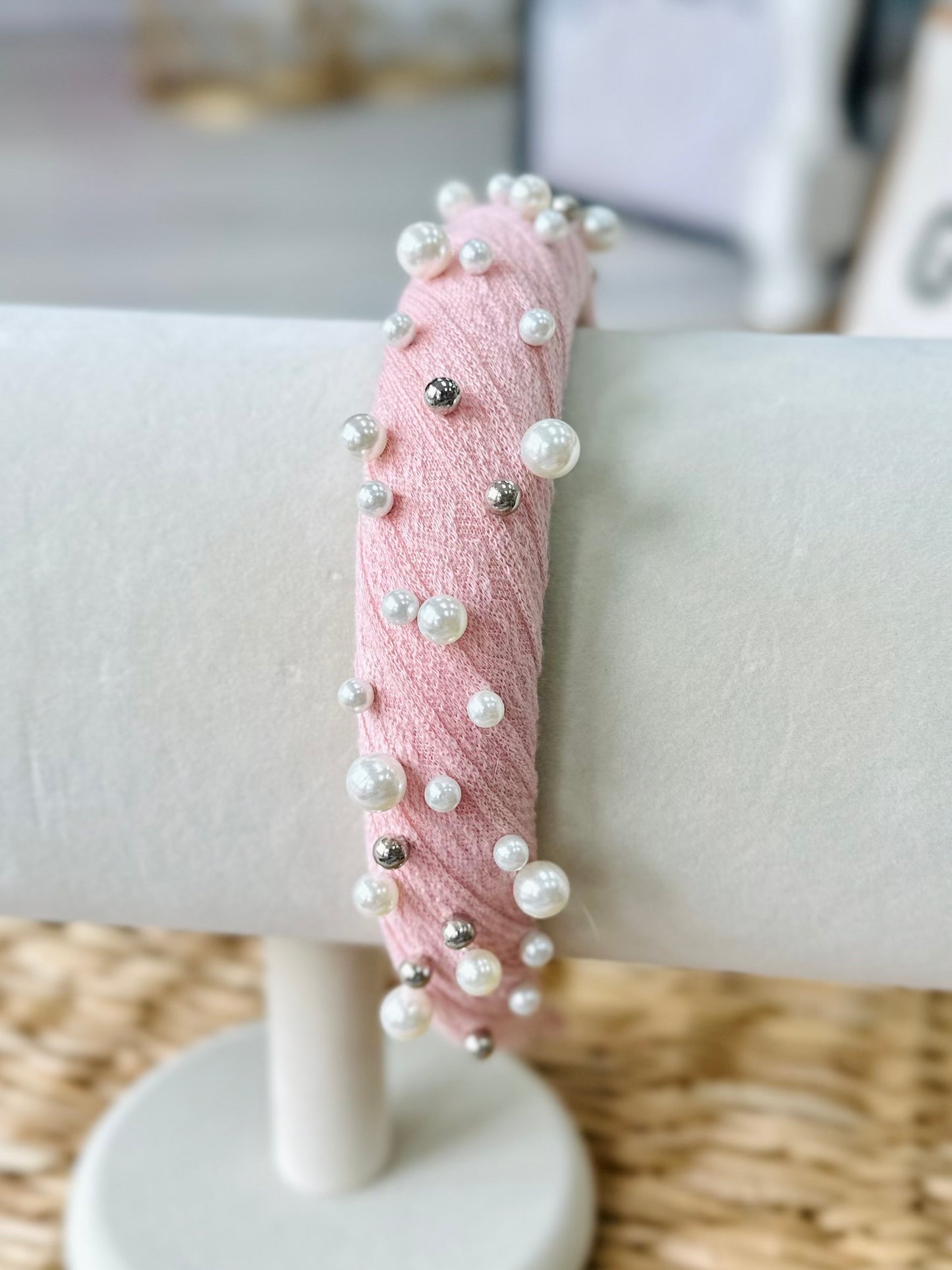 Patterned Cotton Pearl Headband