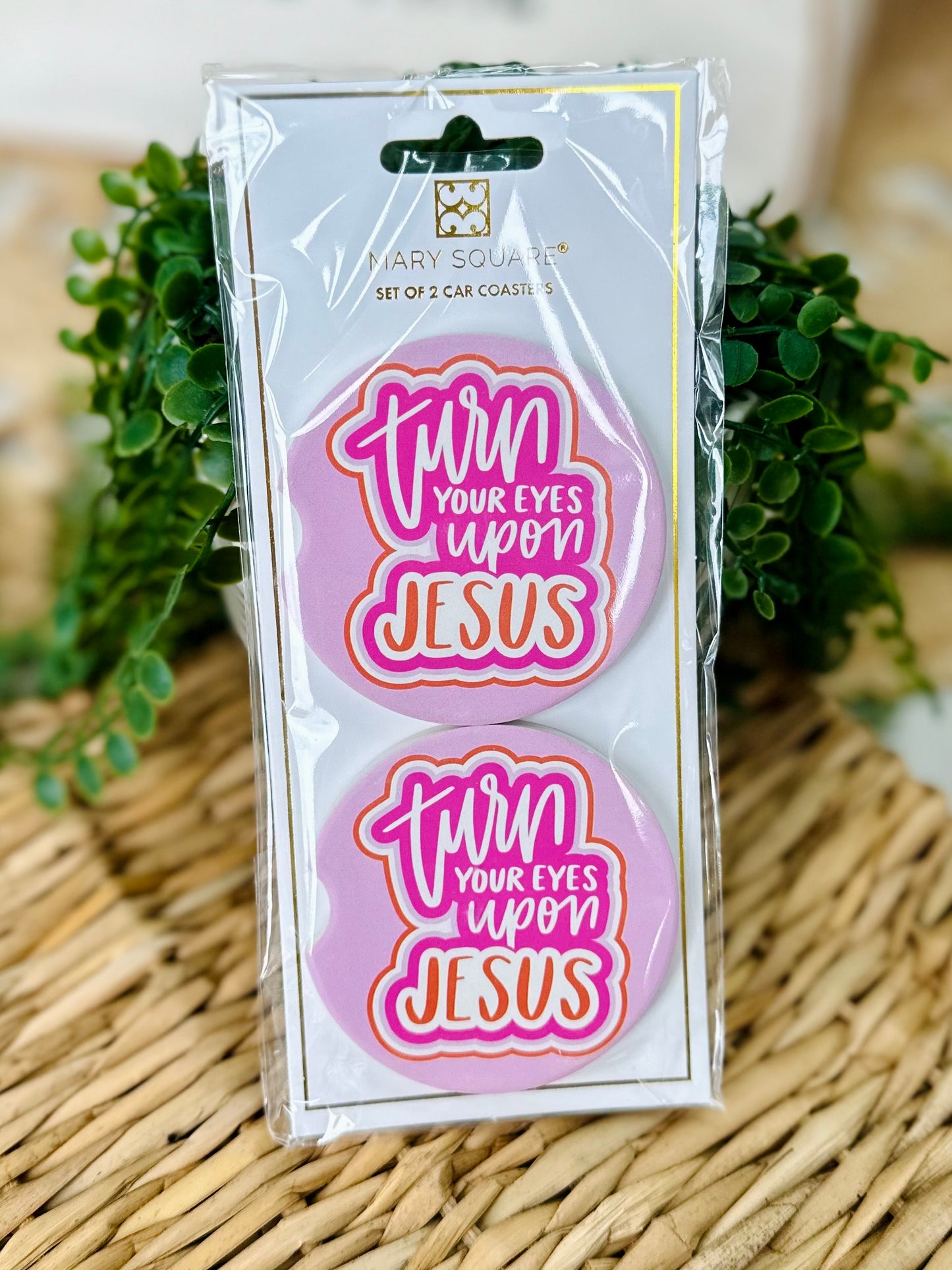 Car Coaster - Turn Your Eyes Upon Jesus