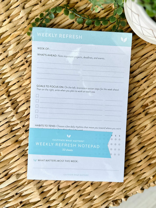 Weekly Refresh Notepad