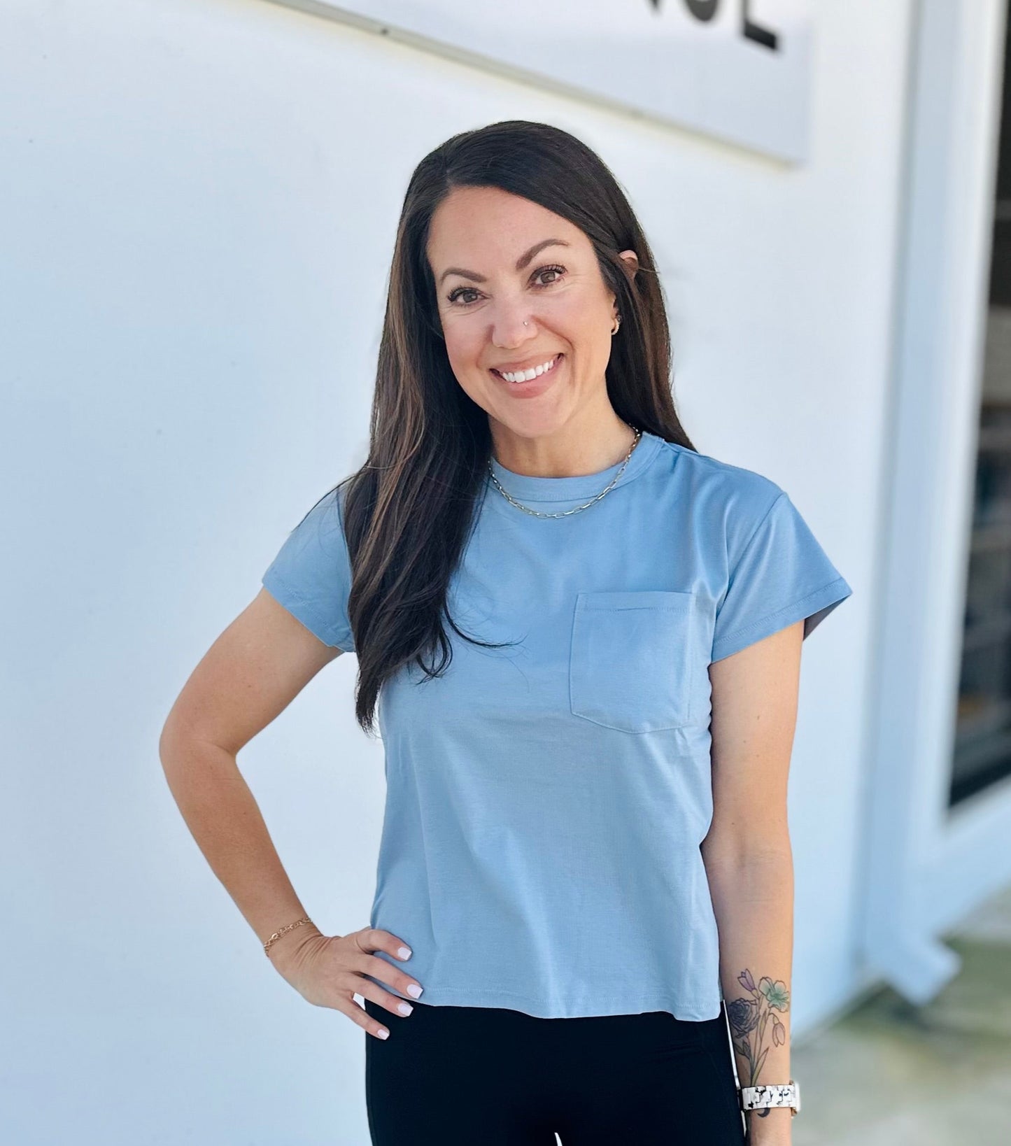 7 Diamonds Modal Relaxed Pocket Tee
