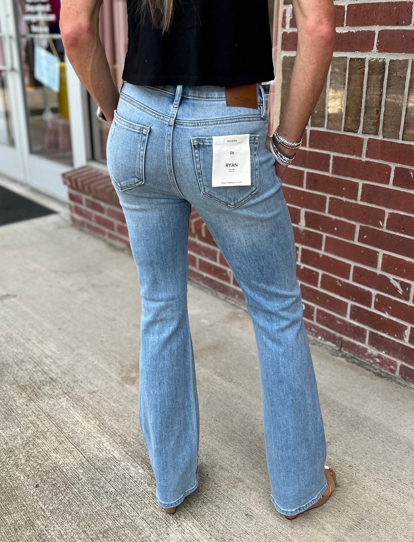 Hidden Mid Rise Bootcut Jeans