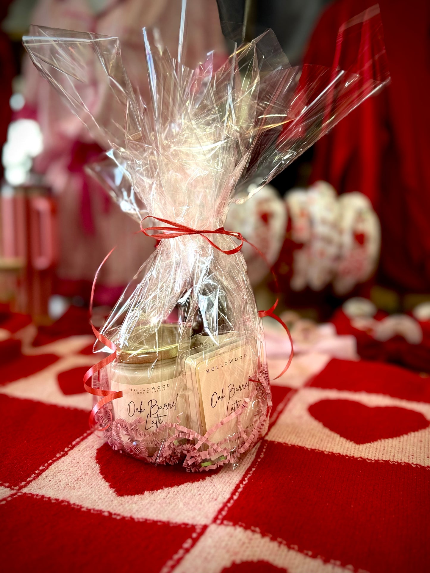 Valentine Basket-Oak Barrel