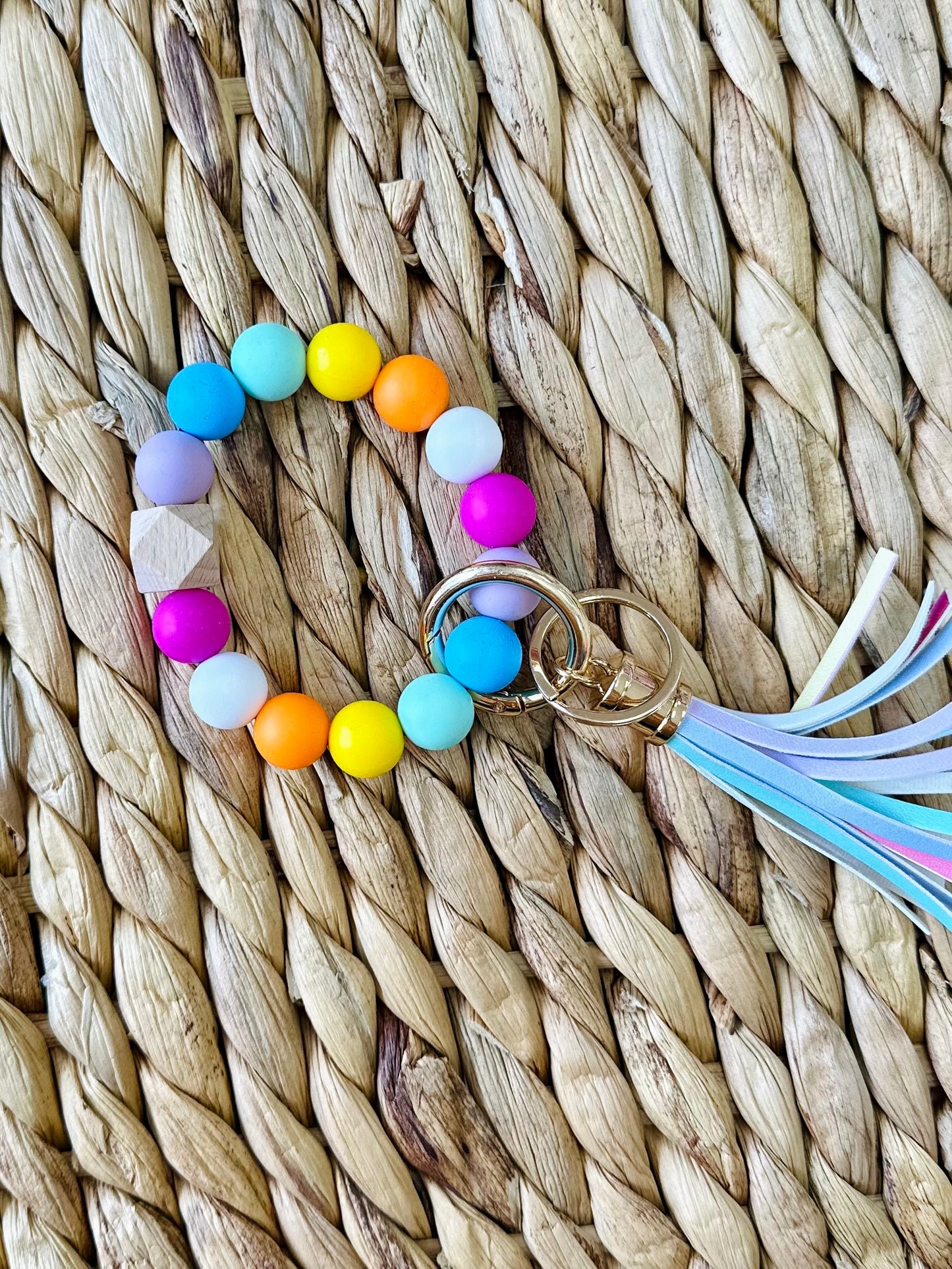 Plain Bracelet Rubber Keychain