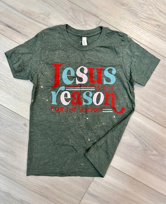 Jesus is the Reason Retro Short Sleeve Shirt