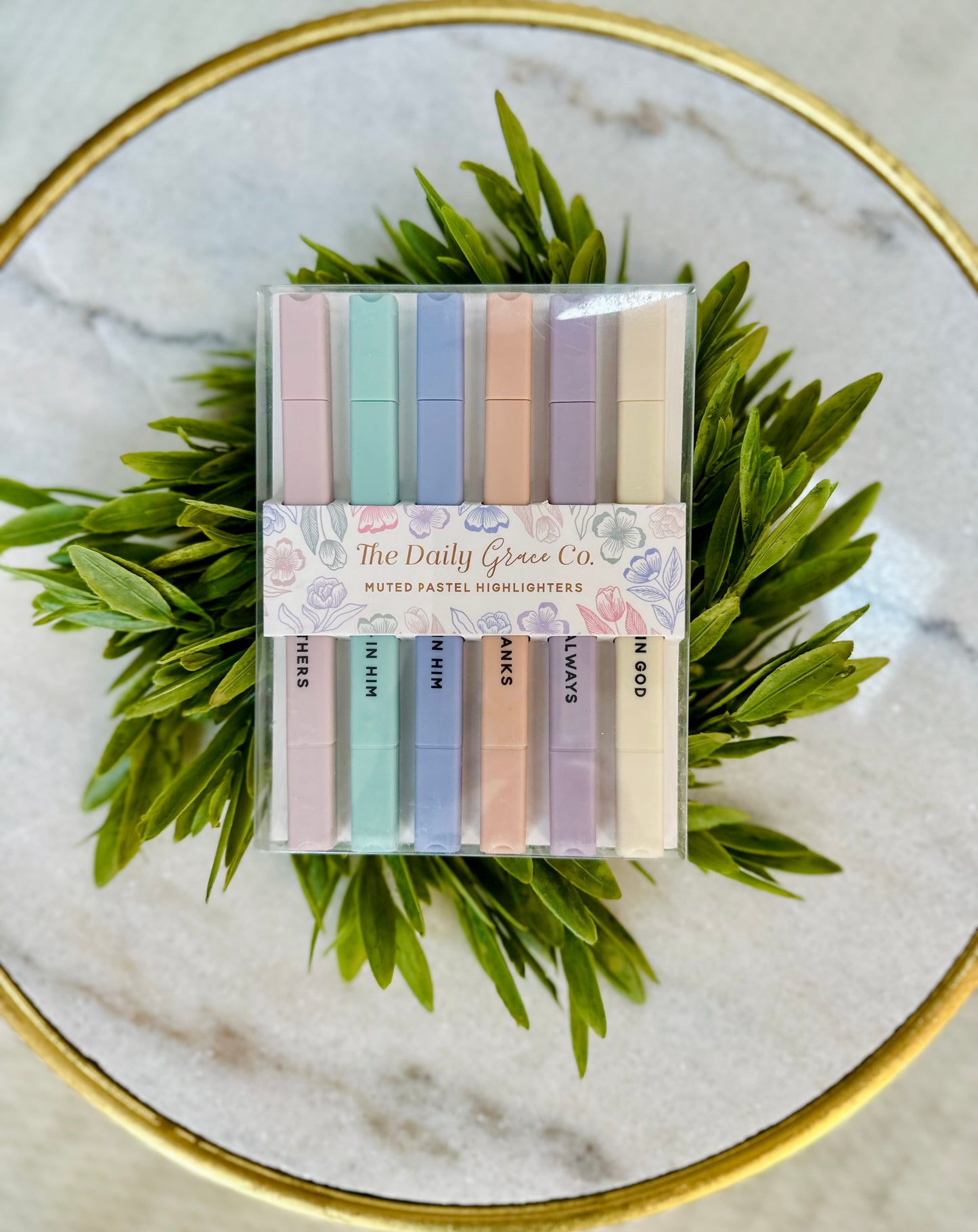 Muted Pastel Square Highlighters