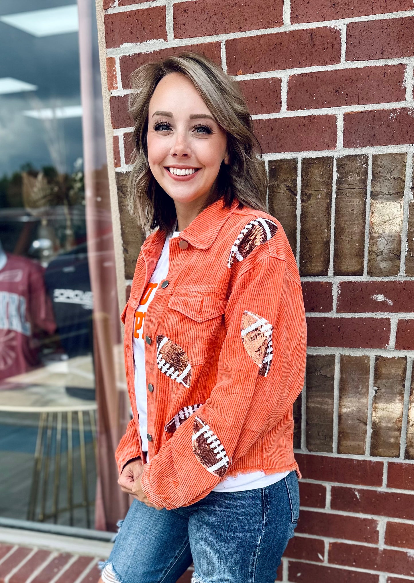Football Corduroy Jacket (color choices)