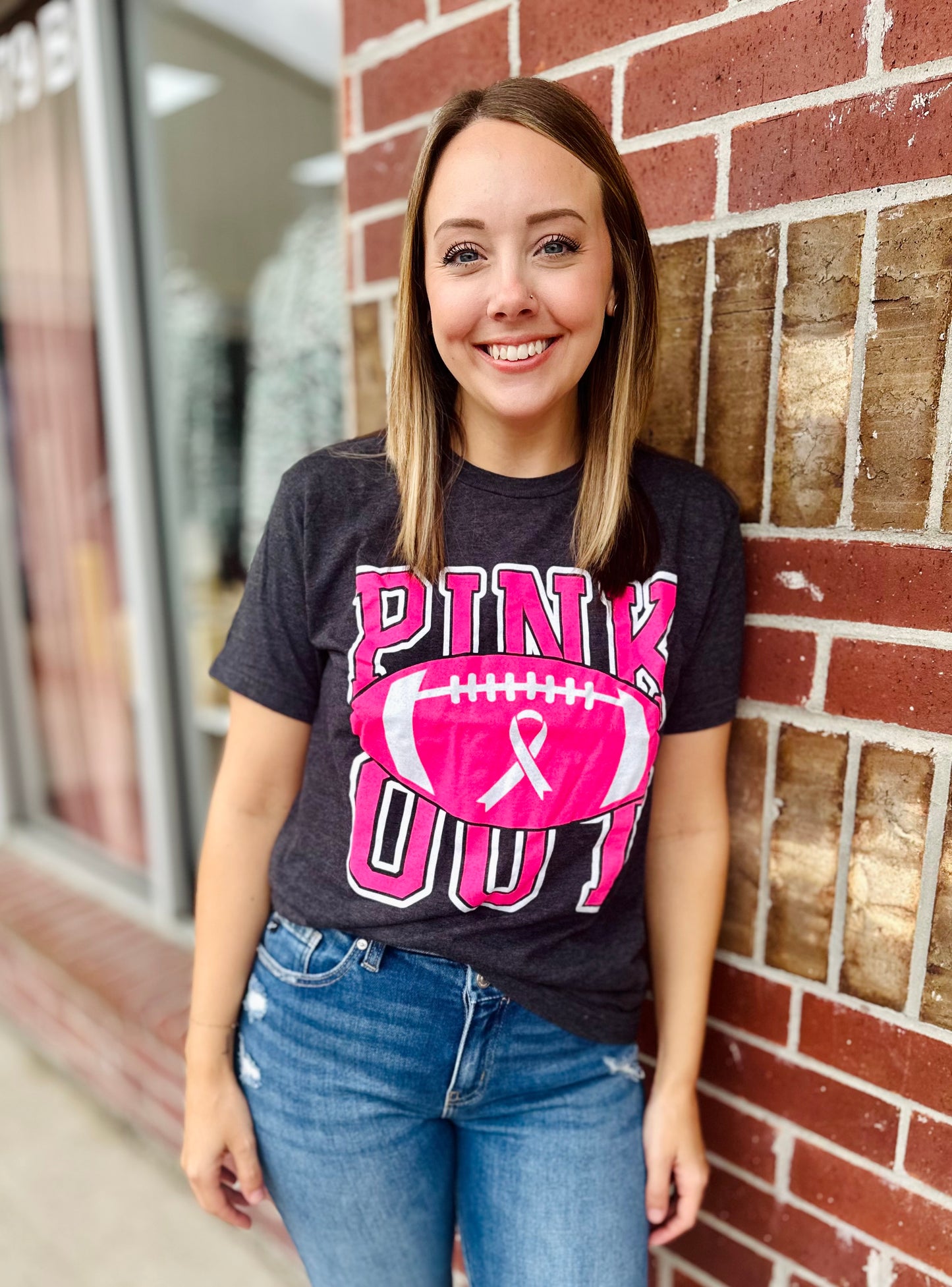 Pink Out Football Tee