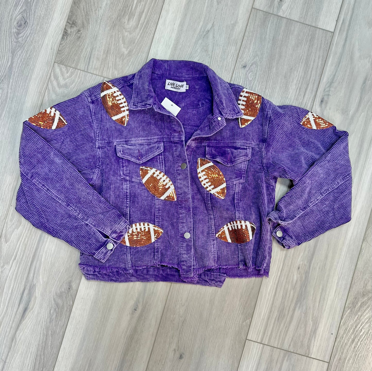 Football Corduroy Jacket (color choices)