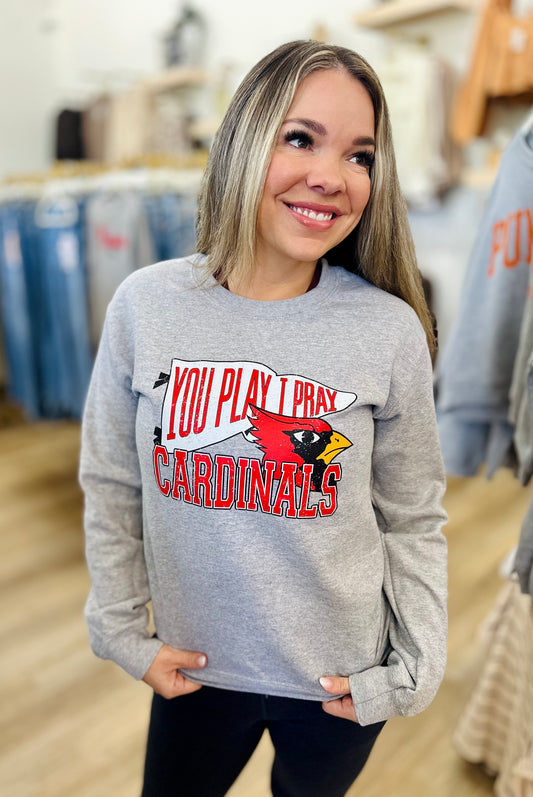 YPIP Grey Cardinal Sweatshirt