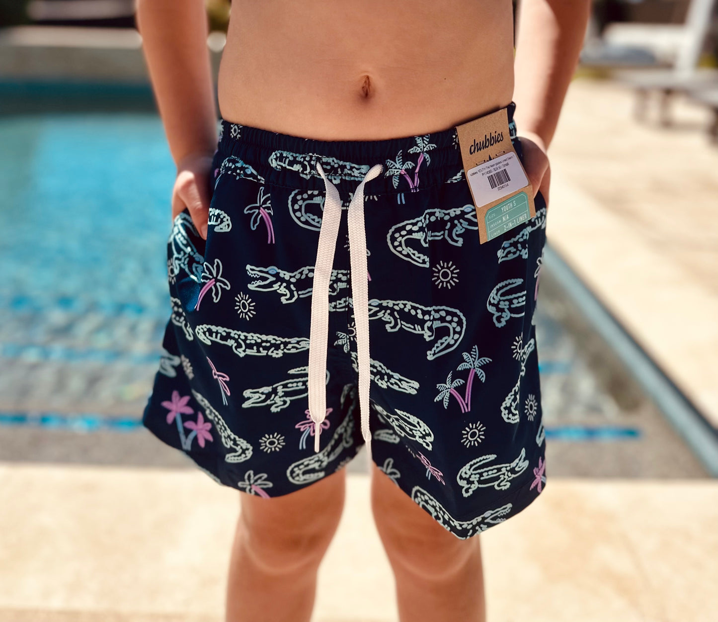Chubbies YOUTH The Neon glades Lined Swim Trunk