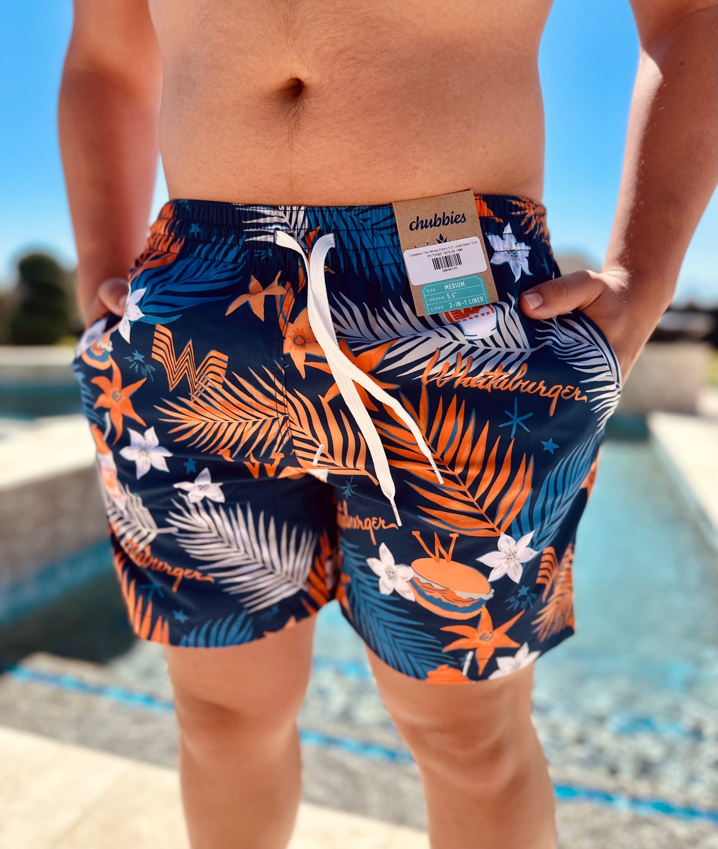Chubbies The Whata Palms 5.5" Lined Swim Trunk