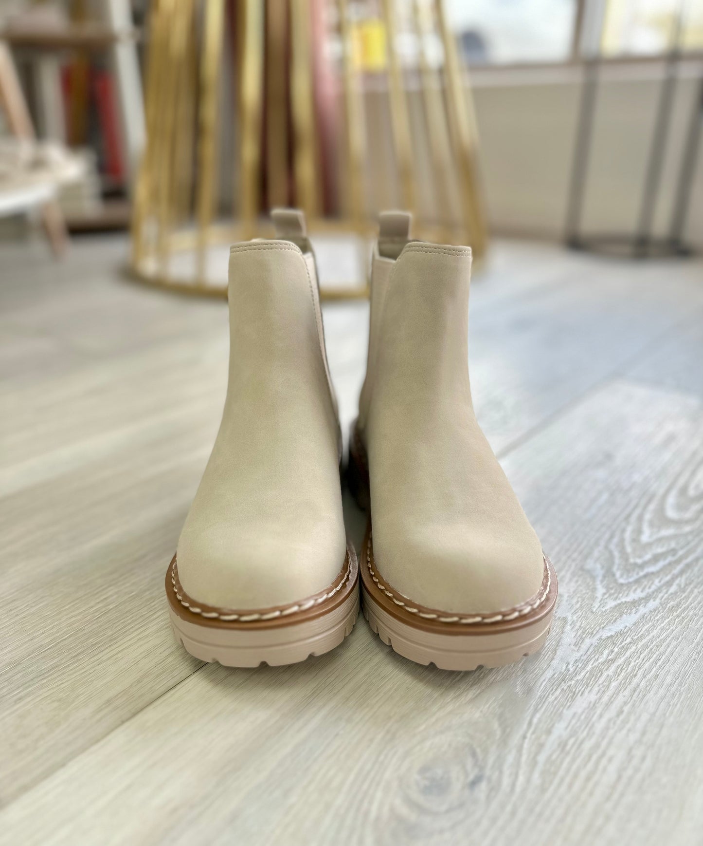 Peggy Lug Sole Ankle Boots