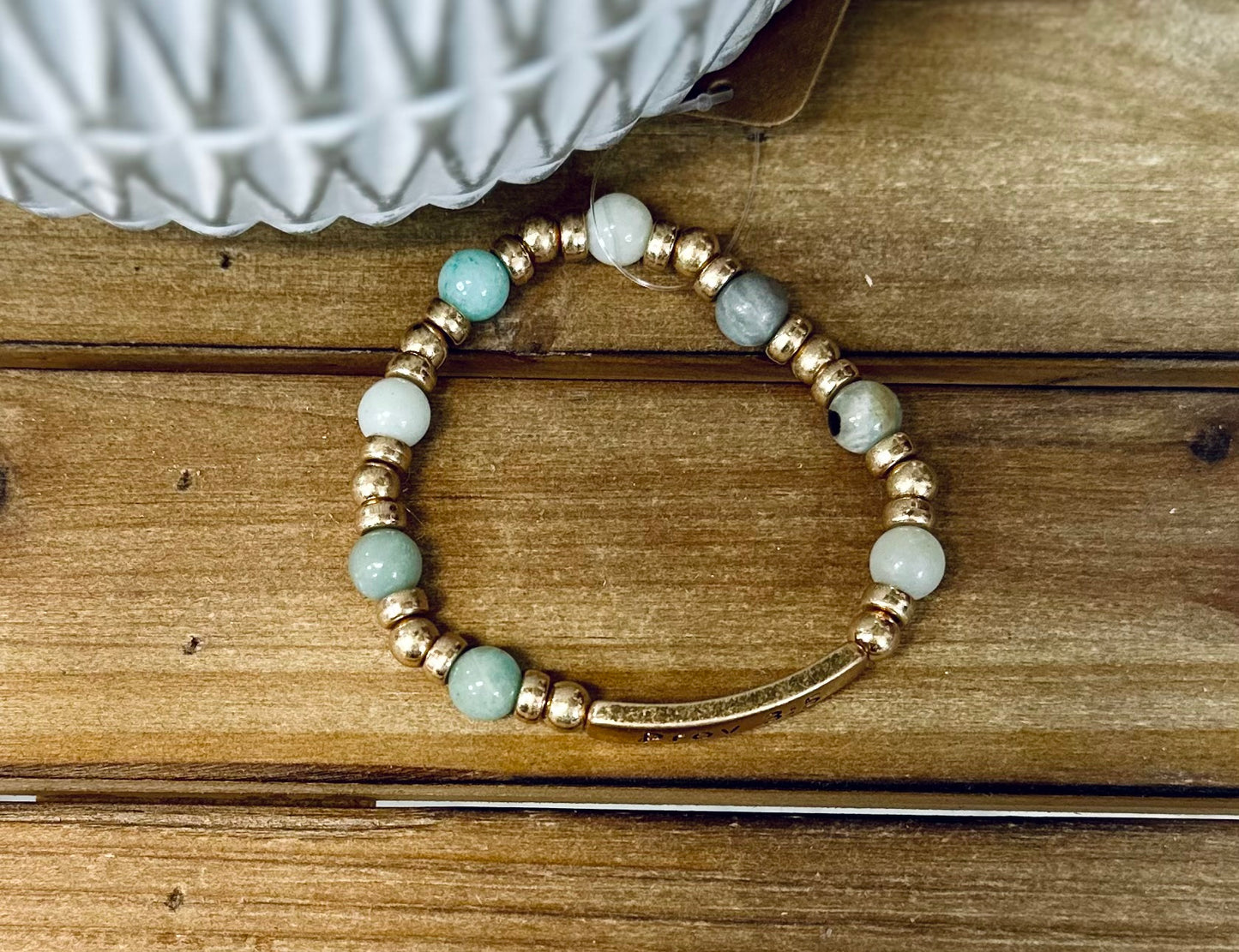 Proverbs 3:5 Bar Bracelet