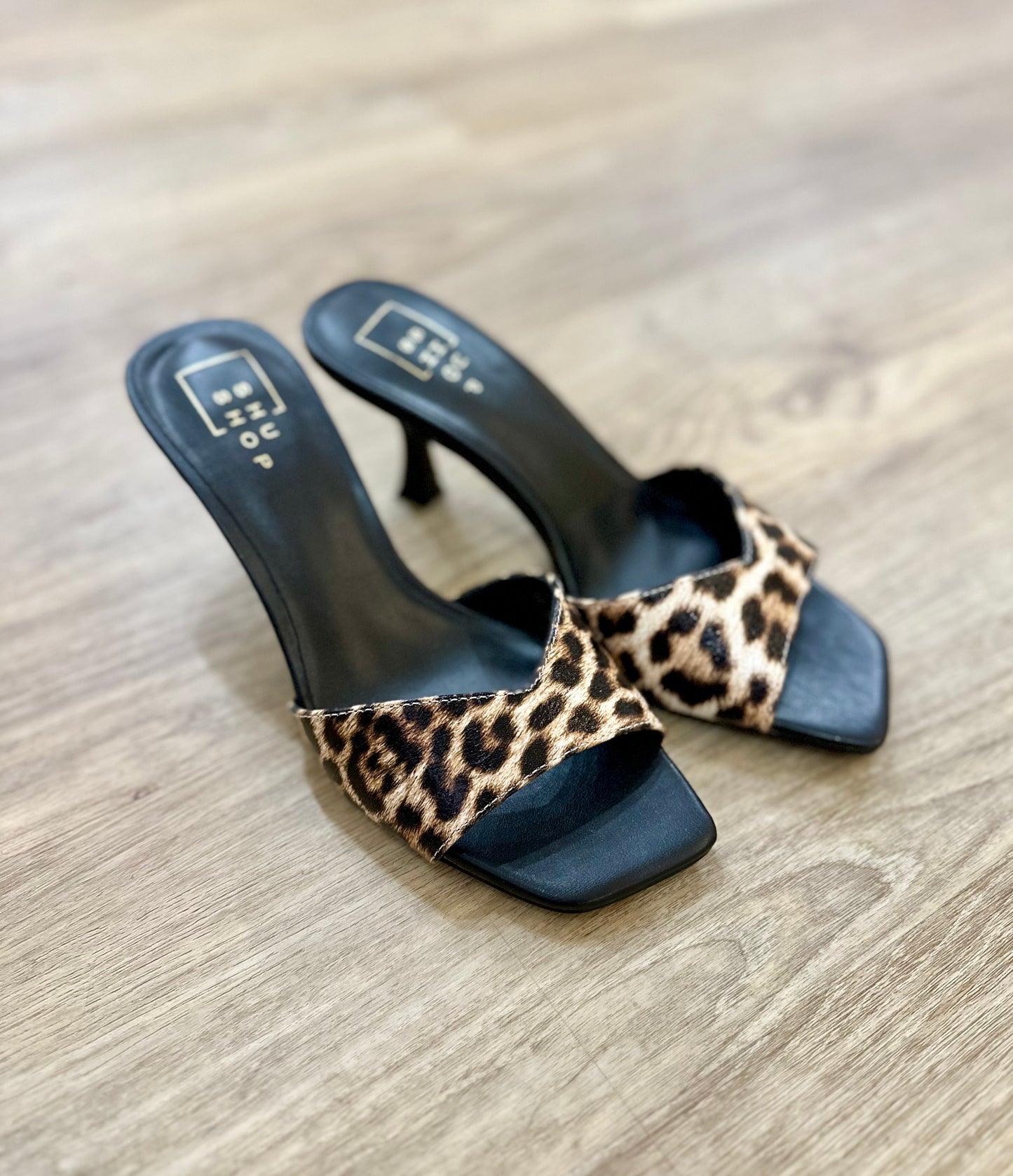 Leopard Kitten Heel