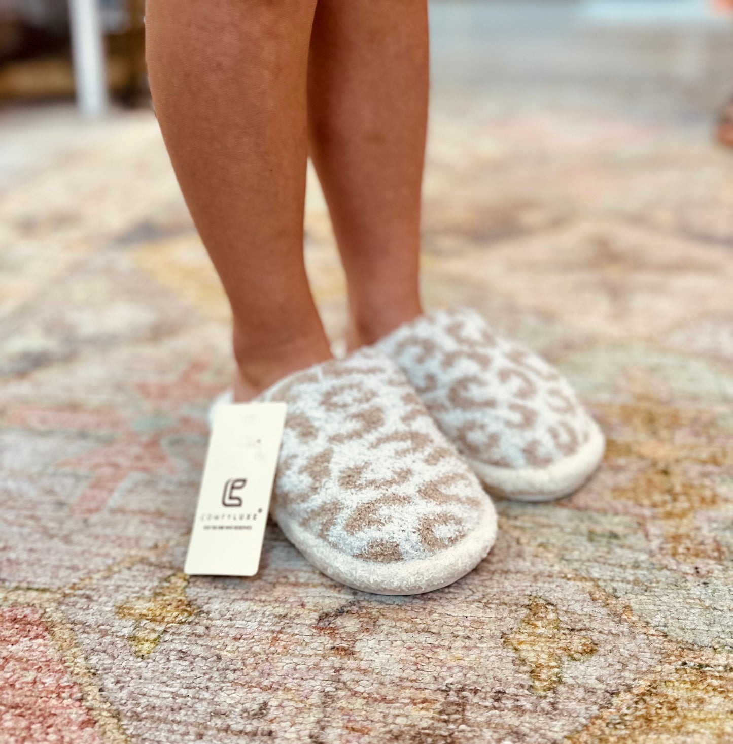 Kids Leopard Luxury Soft Slippers