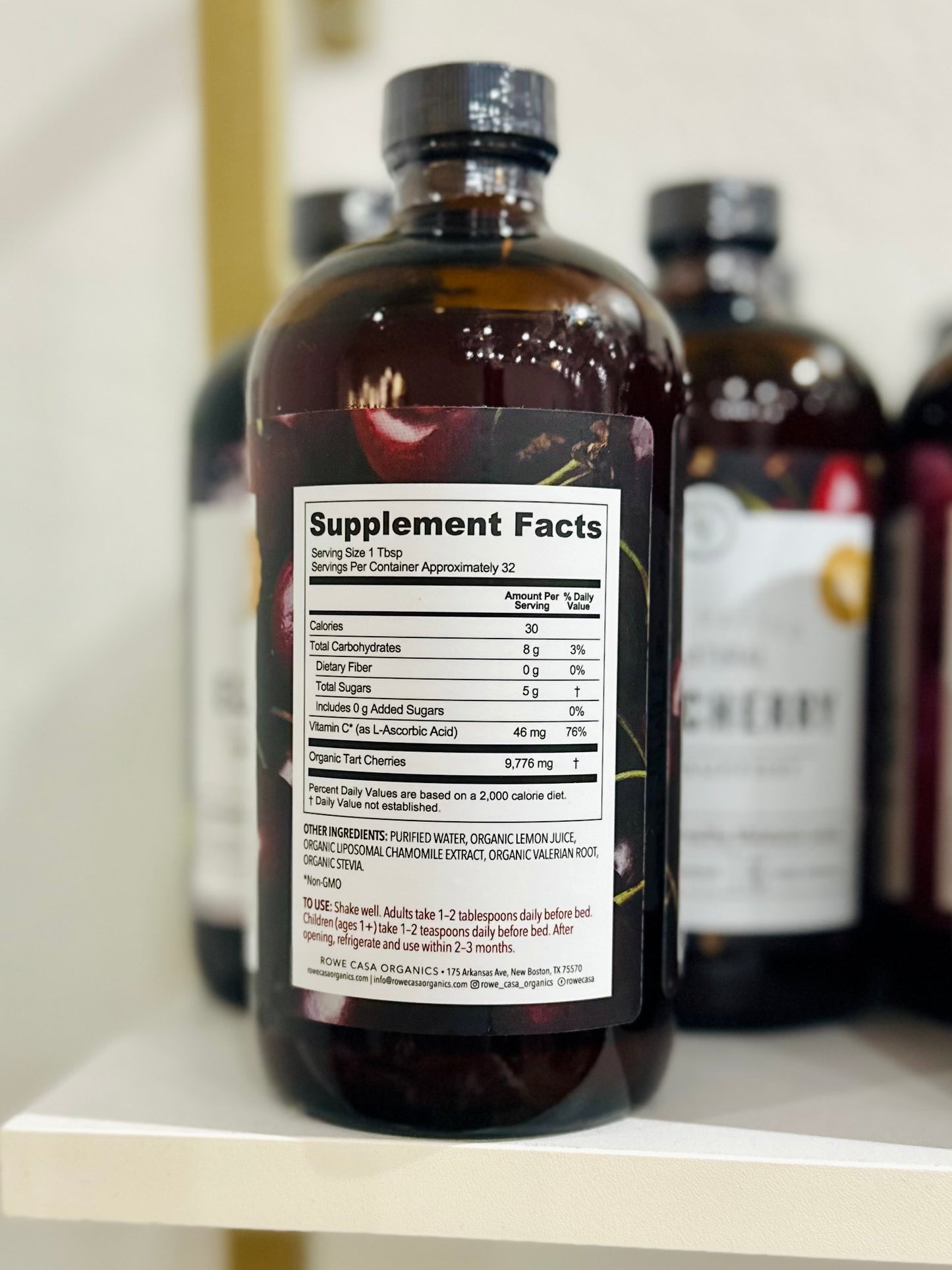 Rowe Casa Tart Cherry Honey Free 16 oz