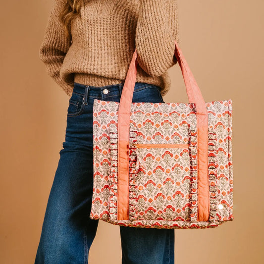 Dust Rose Everyday Quilted Tote Bag