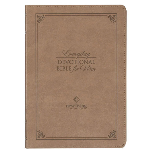 NLT Devotional Bible For Men- Tan