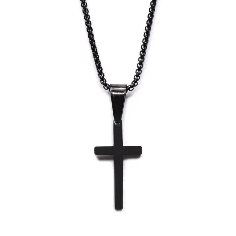 Black Cross Necklace